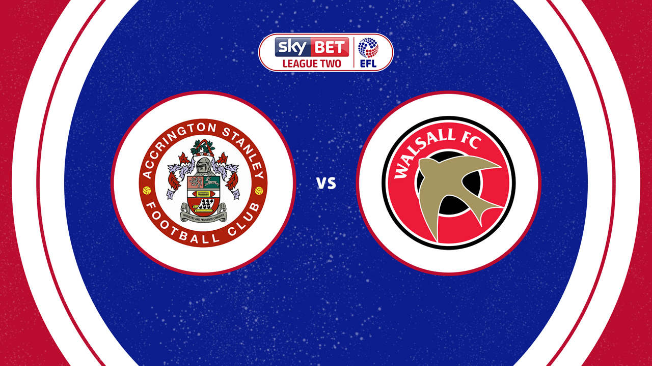 Accrington Stanley vs Walsall poster