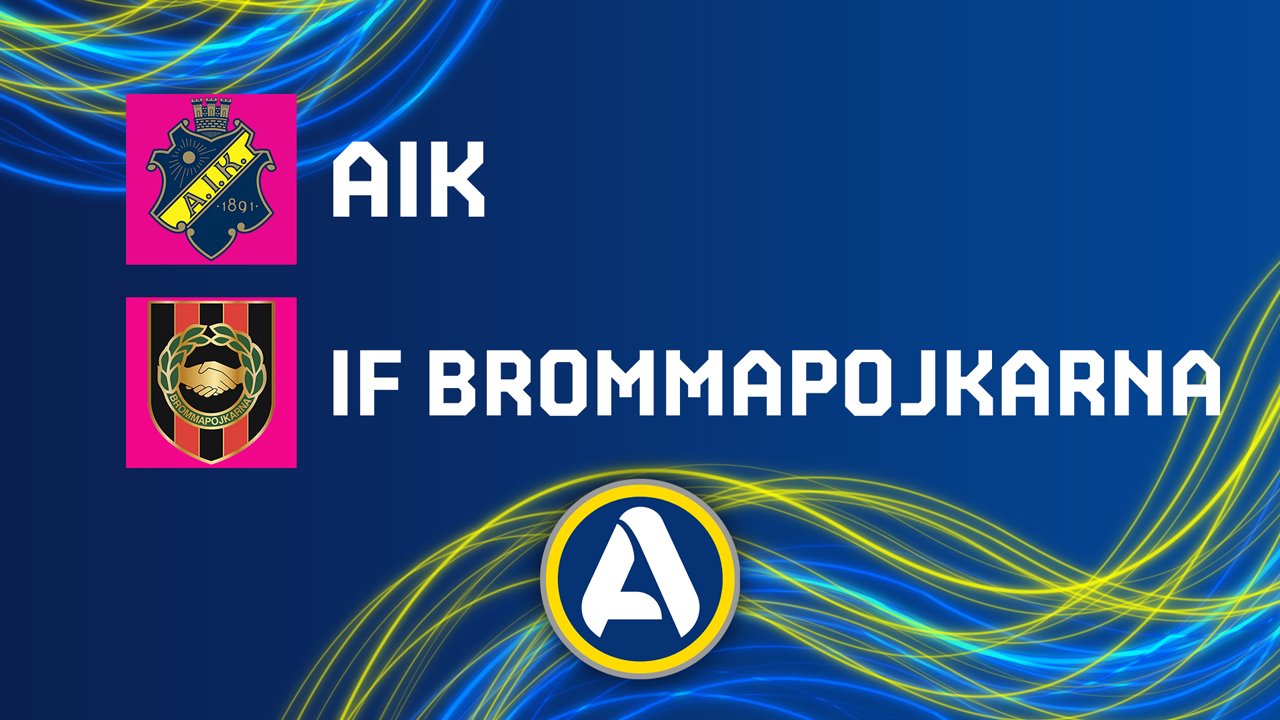 AIK vs Brommapojkarna poster AIK vs Brommapojkarna poster