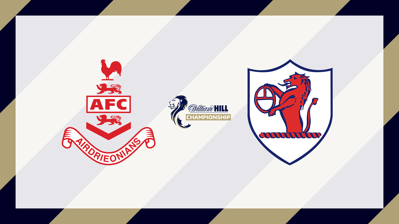 Airdrieonians vs Raith Rovers poster Airdrieonians vs Raith Rovers poster