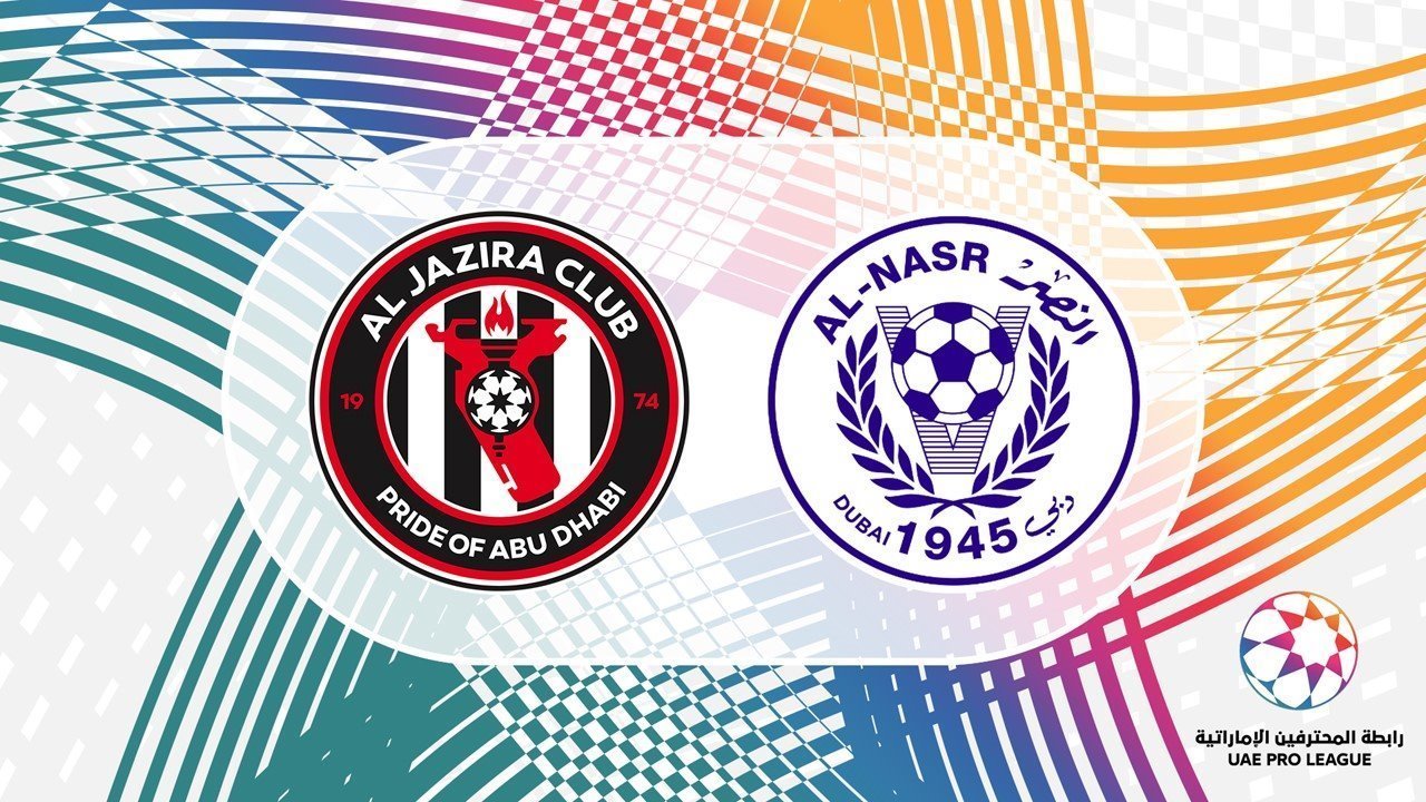 Al Jazira vs Al Nasr poster Al Jazira vs Al Nasr poster