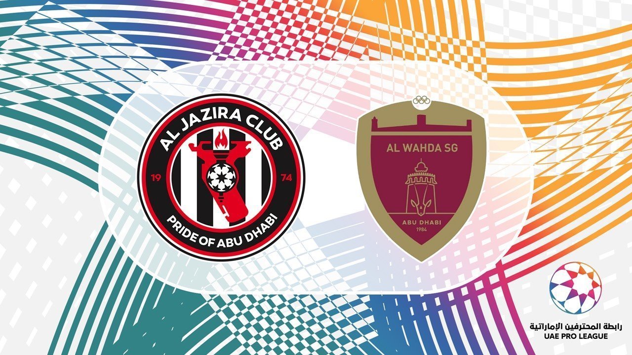 Al Jazira vs Al Wahda poster Al Jazira vs Al Wahda poster