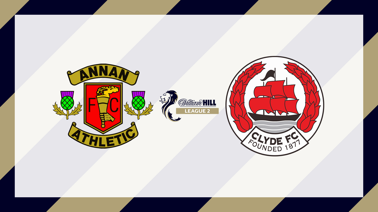 Annan Athletic vs Clyde poster Annan Athletic vs Clyde poster