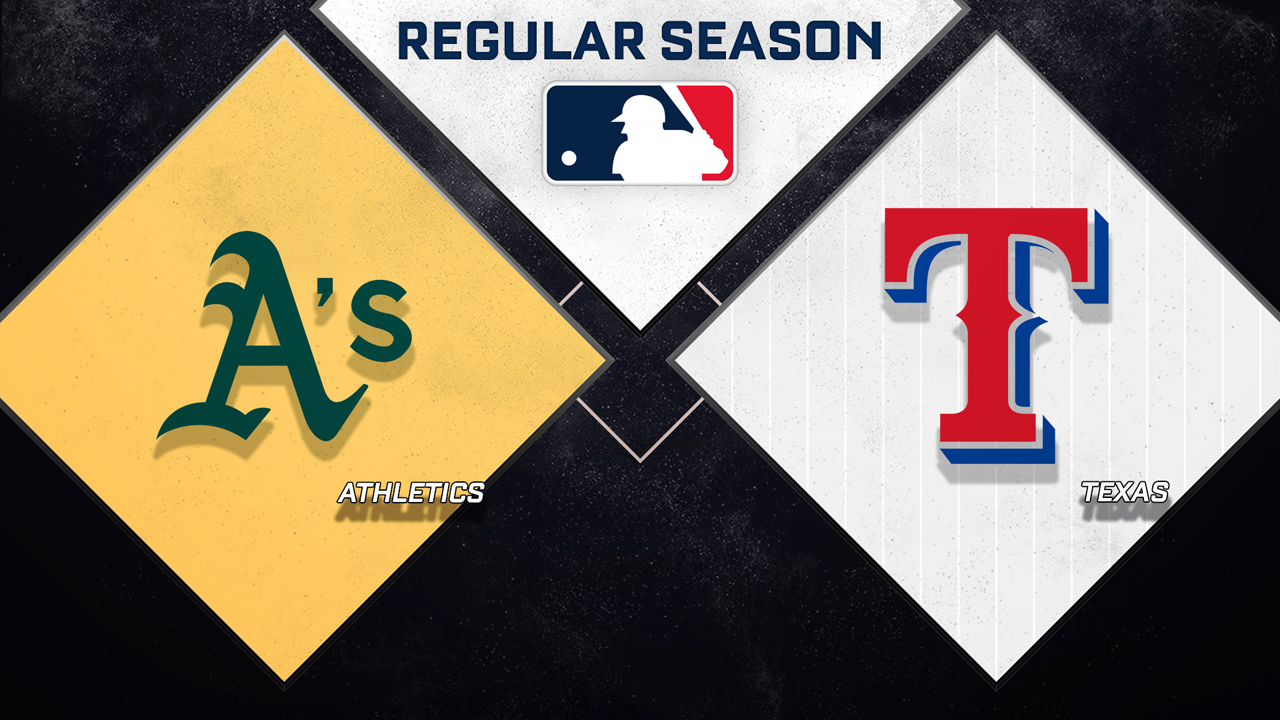 Athletics vs Texas Rangers poster Athletics vs Texas Rangers poster