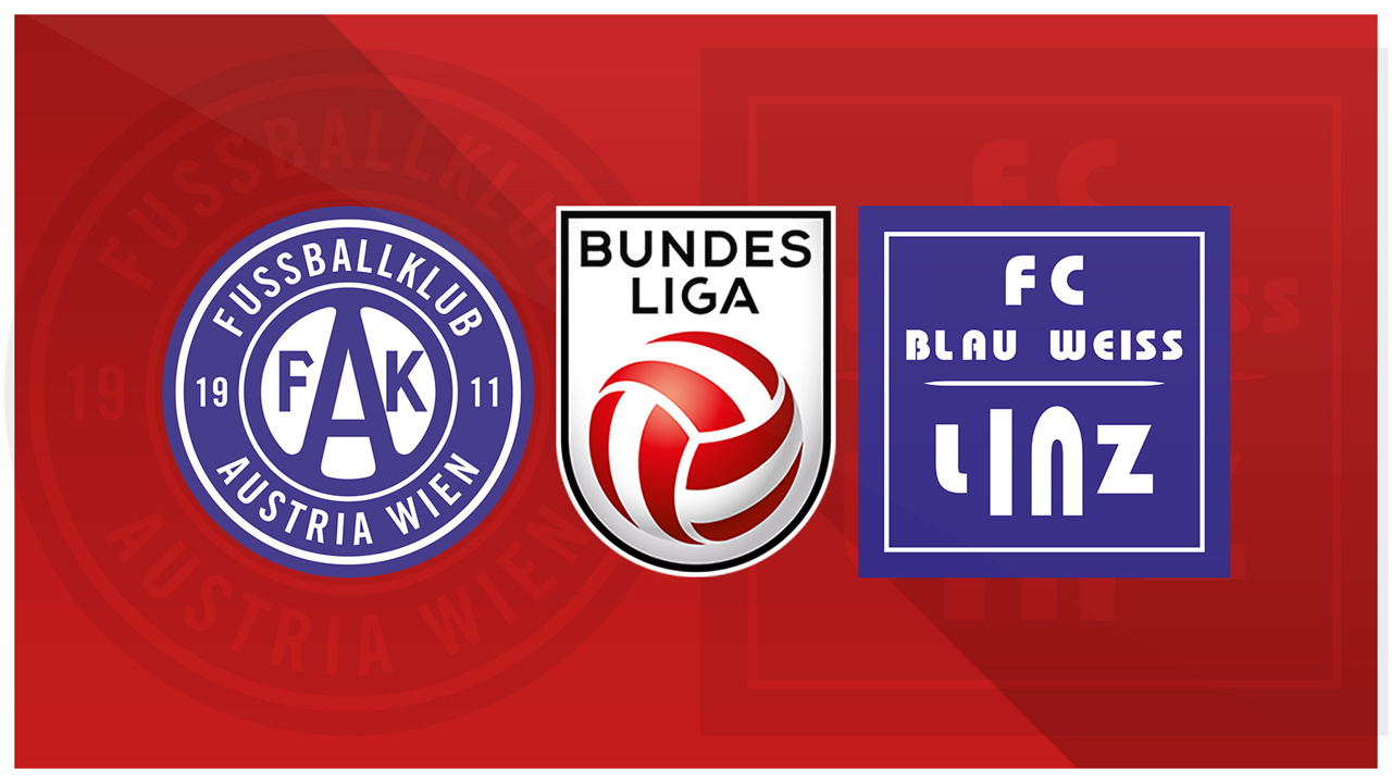 Austria Vienna vs Blau-Weiß Linz poster Austria Vienna vs Blau-Weiß Linz poster