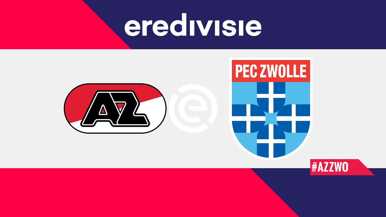 AZ Alkmaar vs PEC Zwolle poster AZ Alkmaar vs PEC Zwolle poster
