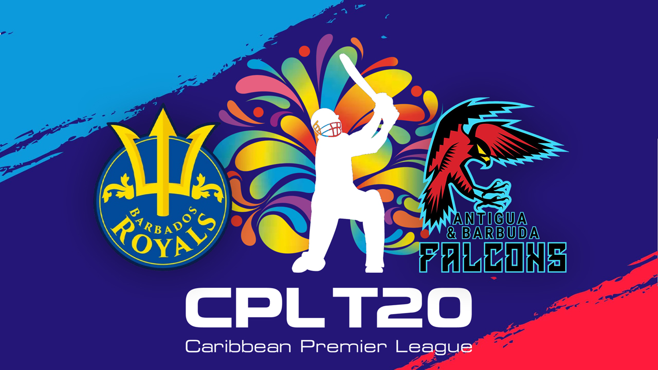 Barbados Royals vs Antigua and Barbuda Falcons poster Barbados Royals vs Antigua and Barbuda Falcons poster