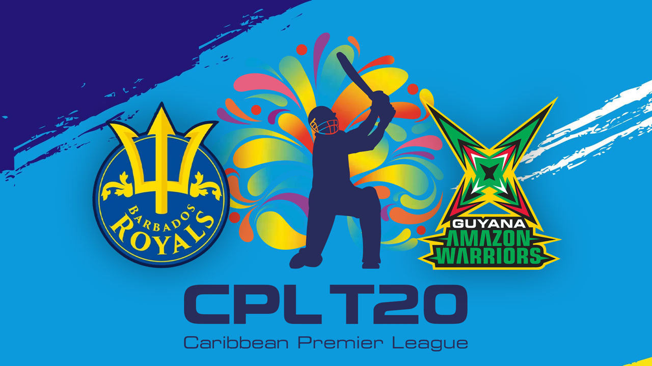 Barbados Royals vs Guyana Amazon Warriors poster Barbados Royals vs Guyana Amazon Warriors poster
