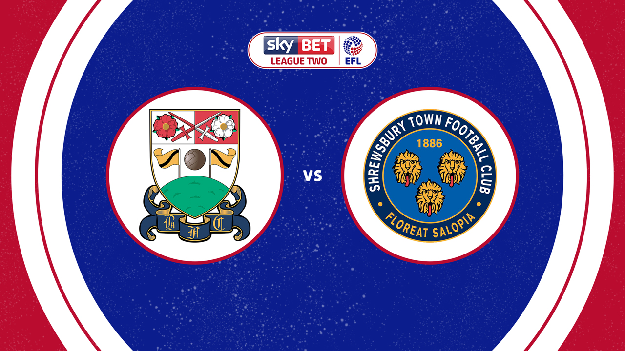 Barnet vs Shrewsbury Town poster Barnet vs Shrewsbury Town poster