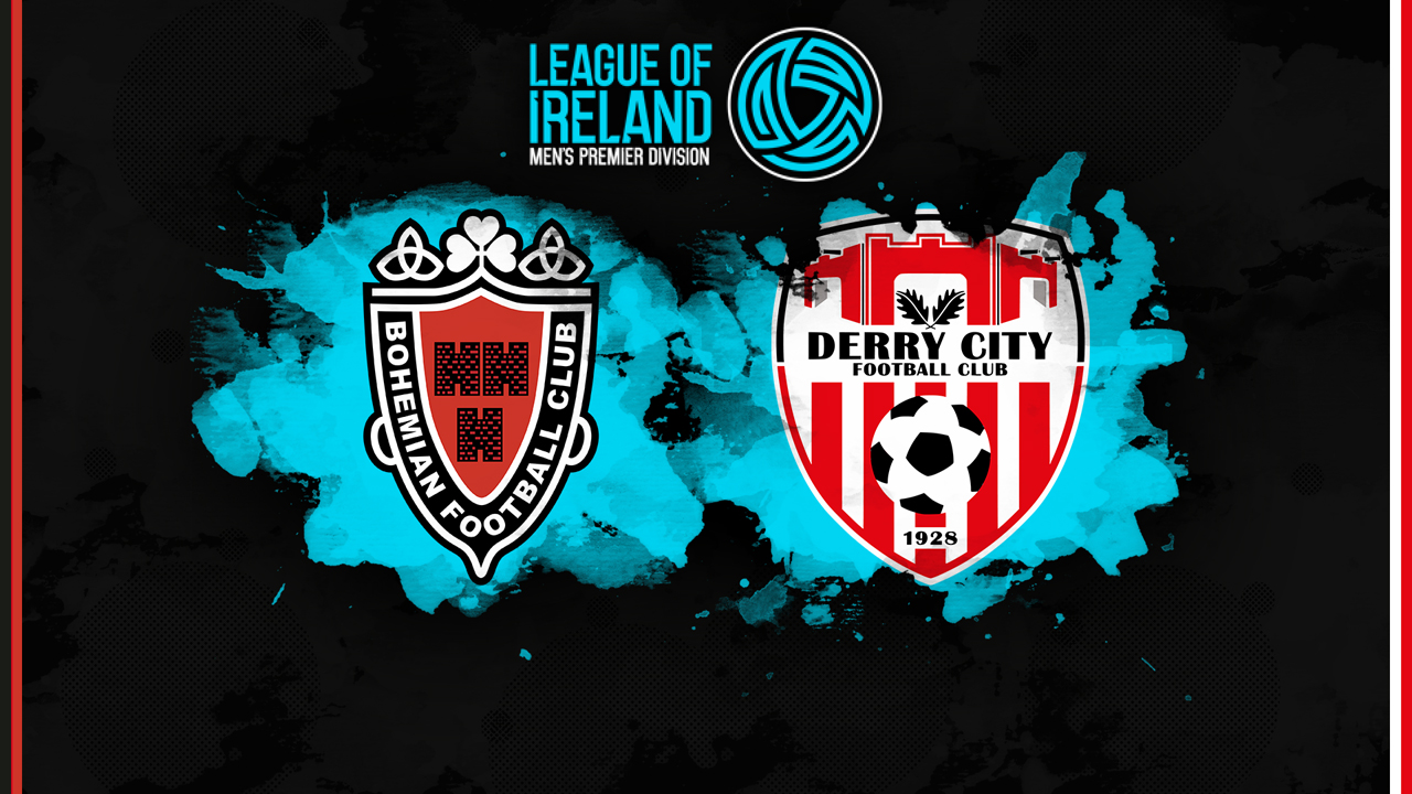 Bohemians vs Derry City poster Bohemians vs Derry City poster