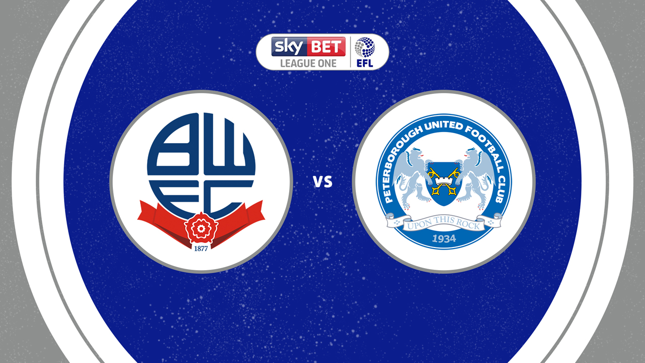 Bolton Wanderers vs Peterborough United poster Bolton Wanderers vs Peterborough United poster