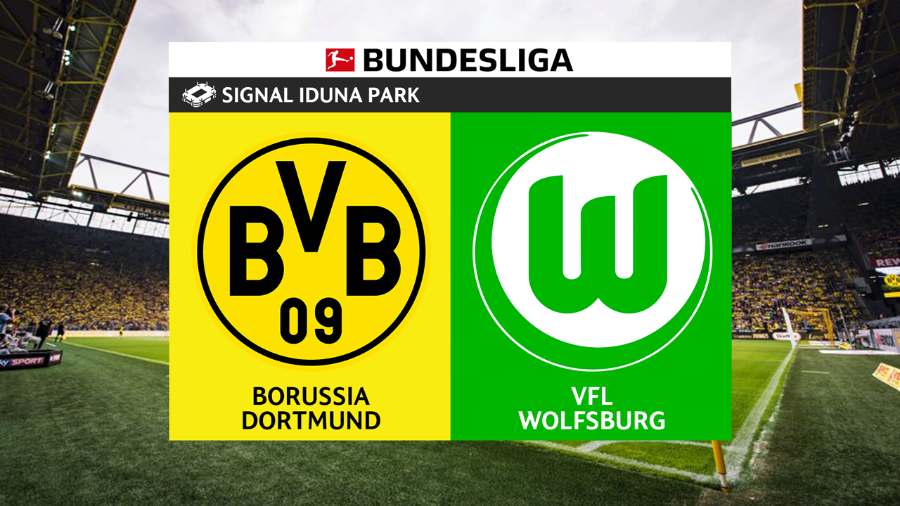 Borussia Dortmund vs Wolfsburg poster Borussia Dortmund vs Wolfsburg poster