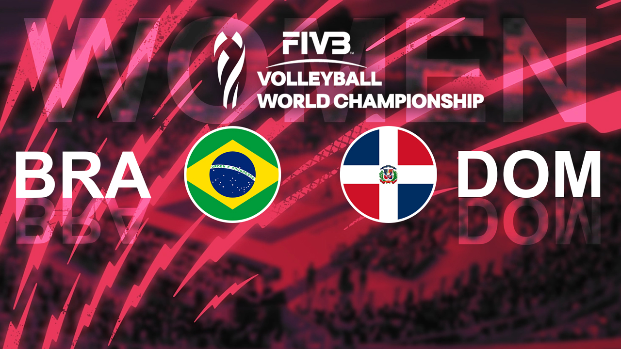 Brazil Volleyball Women vs Dominican Republic Volleyball Women poster Brazil Volleyball Women vs Dominican Republic Volleyball Women poster