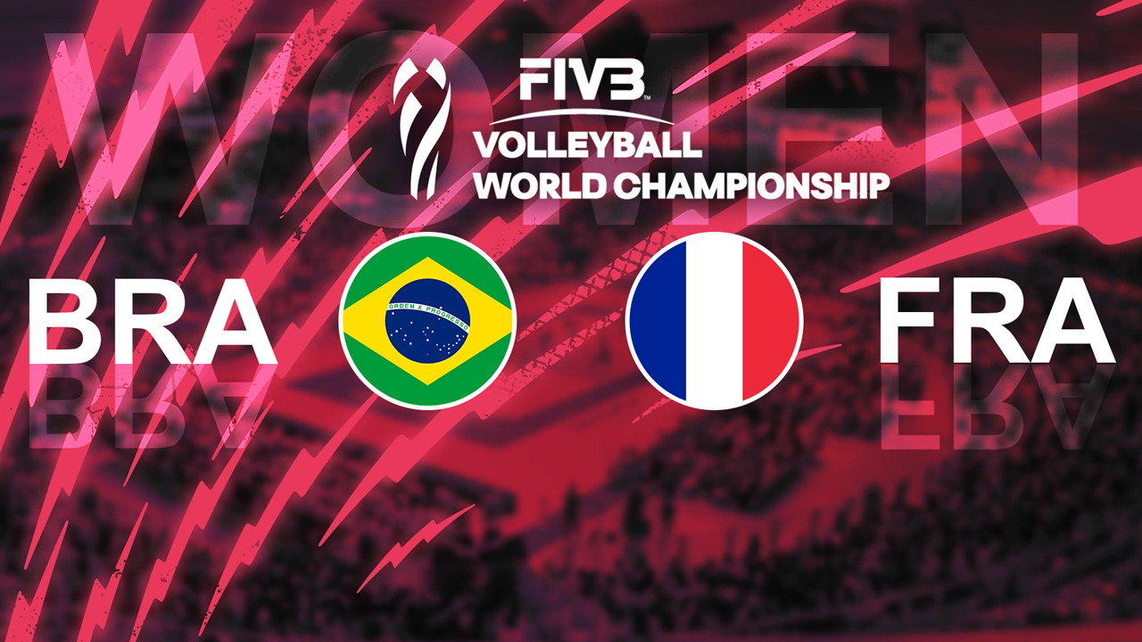 Brazil Volleyball Women vs France Volleyball Women poster Brazil Volleyball Women vs France Volleyball Women poster