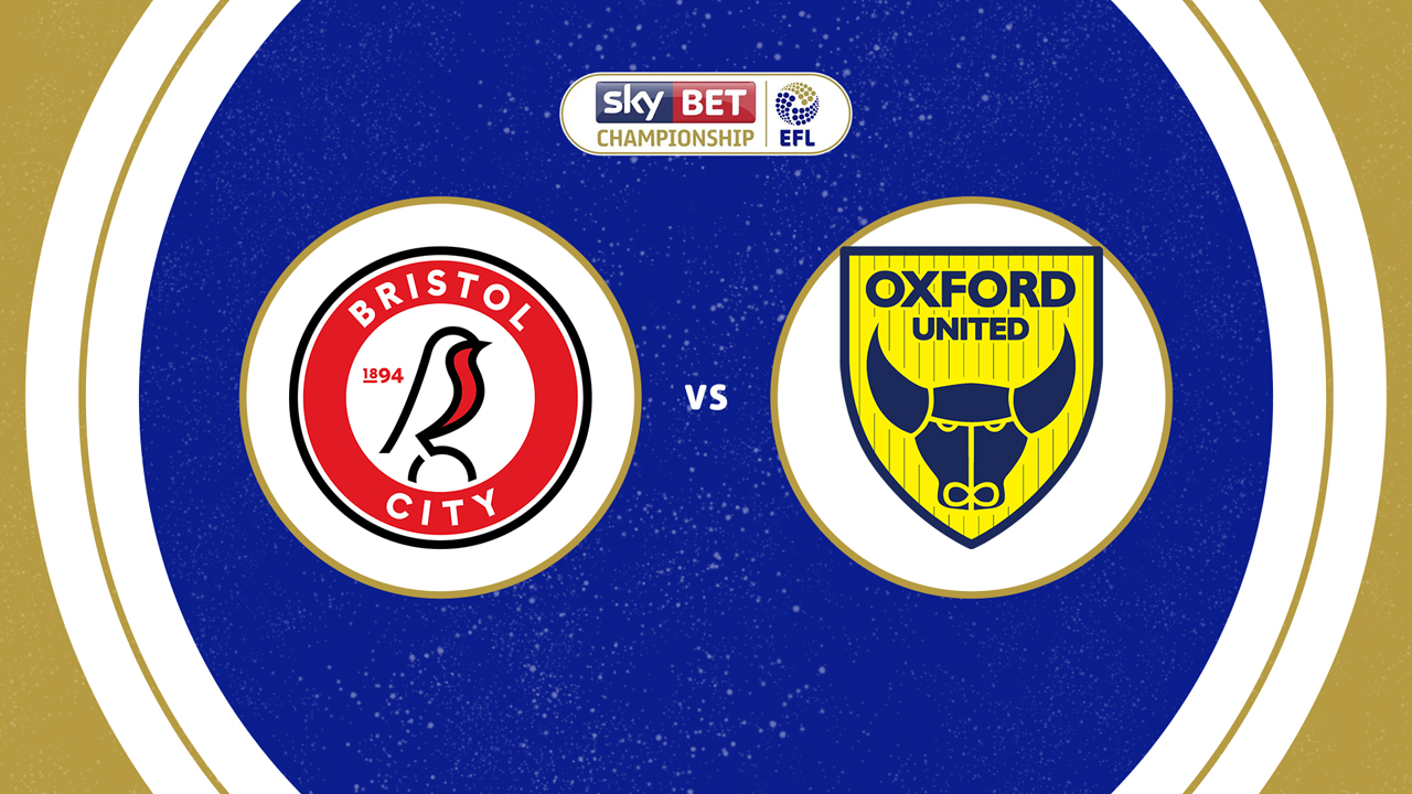 Bristol City vs Oxford United poster Bristol City vs Oxford United poster