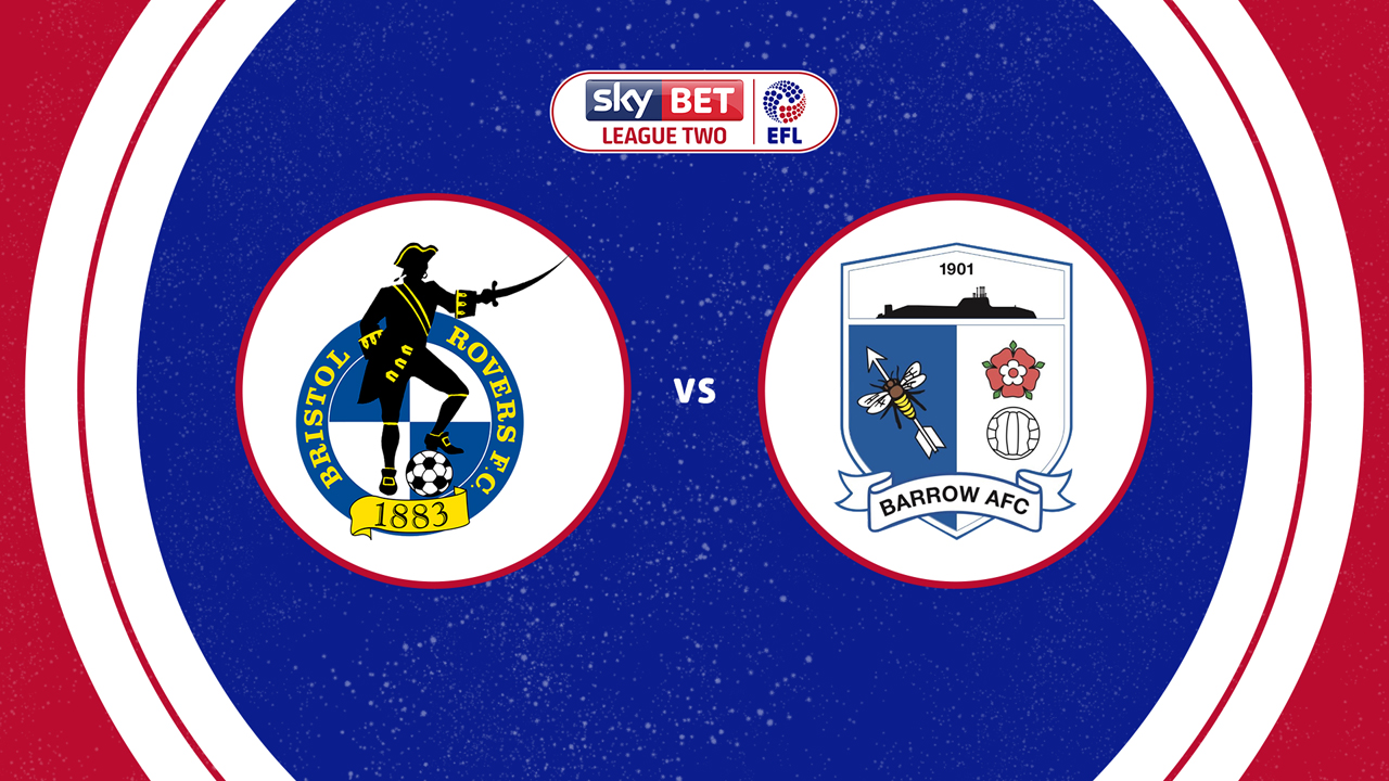 Bristol Rovers vs Barrow poster Bristol Rovers vs Barrow poster
