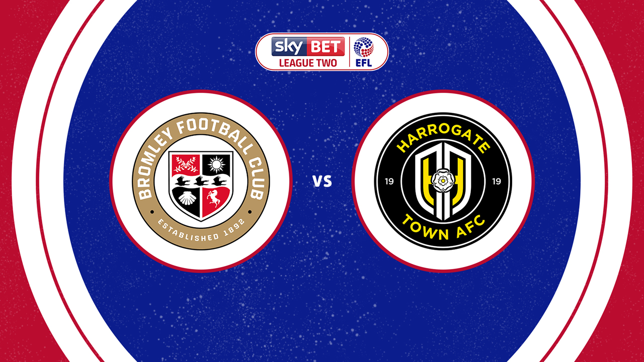 Bromley vs Harrogate Town poster Bromley vs Harrogate Town poster