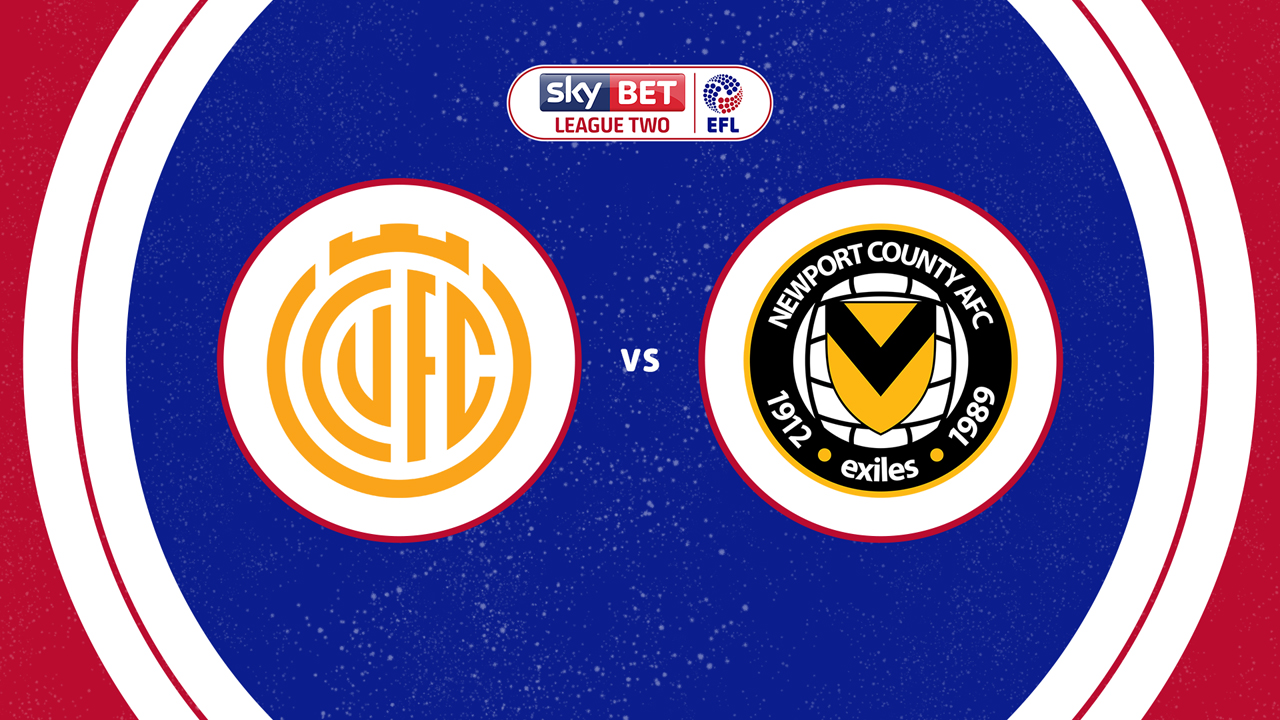 Cambridge United vs Newport County poster Cambridge United vs Newport County poster