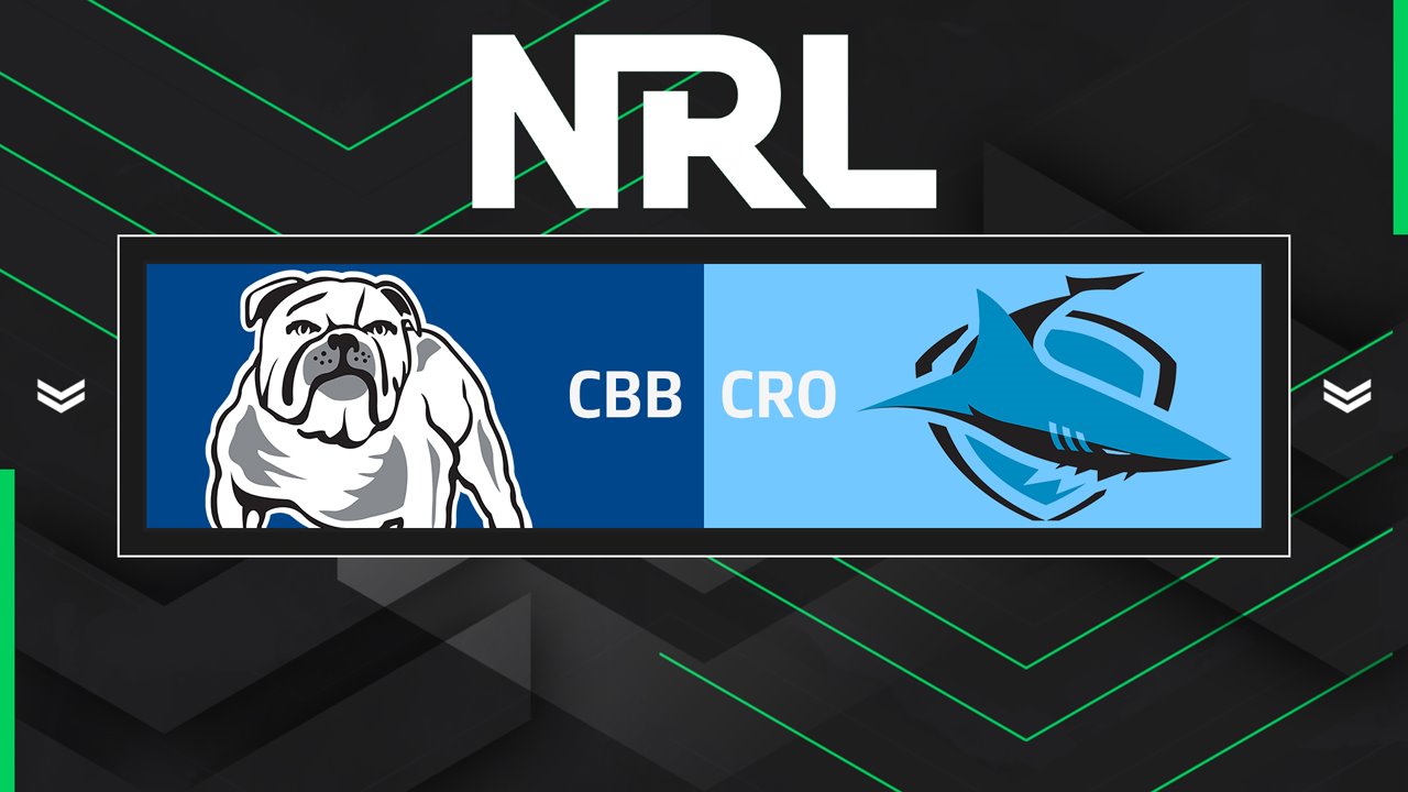 Canterbury Bankstown Bulldogs vs Cronulla Sharks poster Canterbury Bankstown Bulldogs vs Cronulla Sharks poster