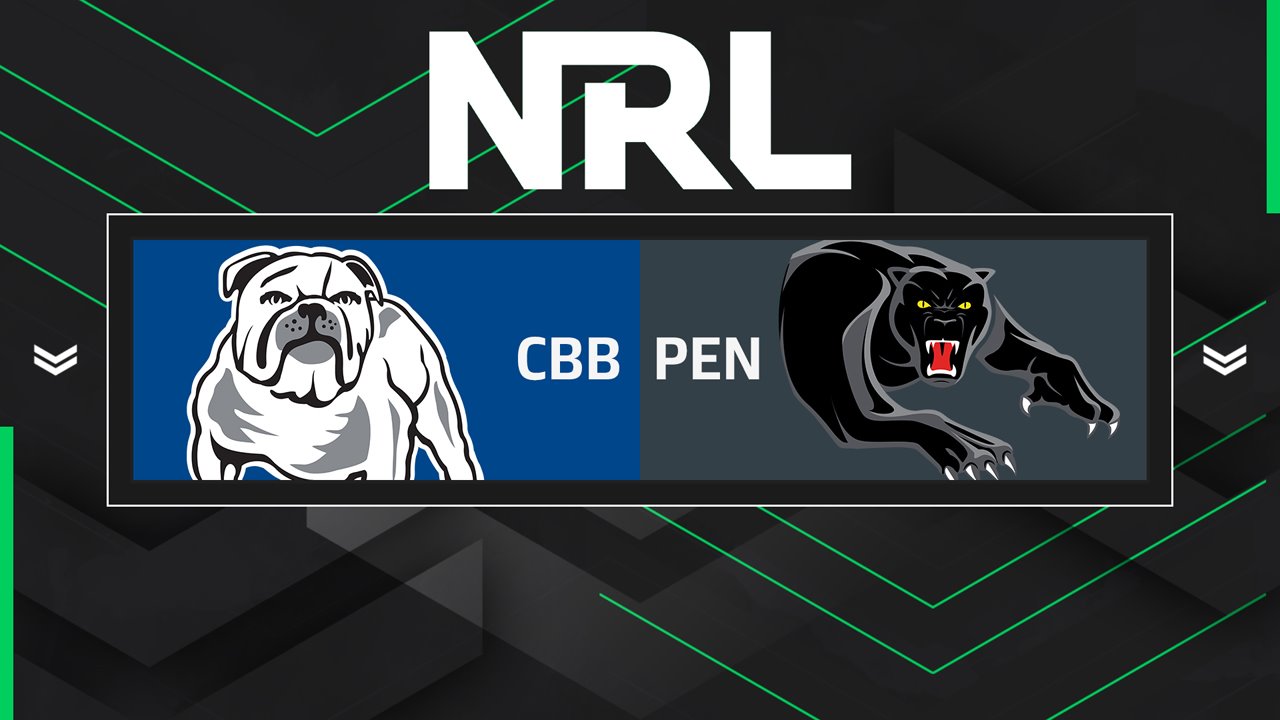 Canterbury Bankstown Bulldogs vs Penrith Panthers poster Canterbury Bankstown Bulldogs vs Penrith Panthers poster