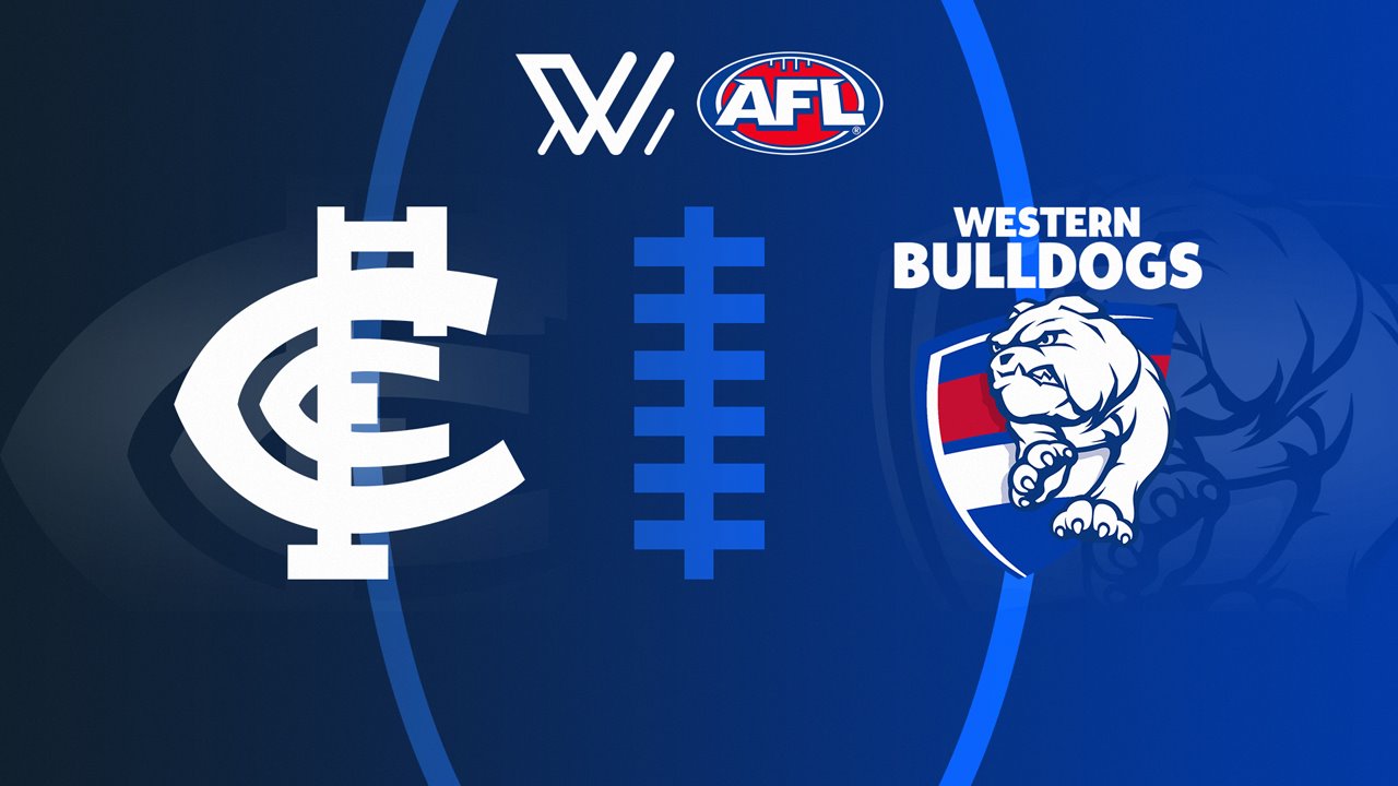 Carlton Blues Women vs Western Bulldogs Bulldogs Women poster Carlton Blues Women vs Western Bulldogs Bulldogs Women poster
