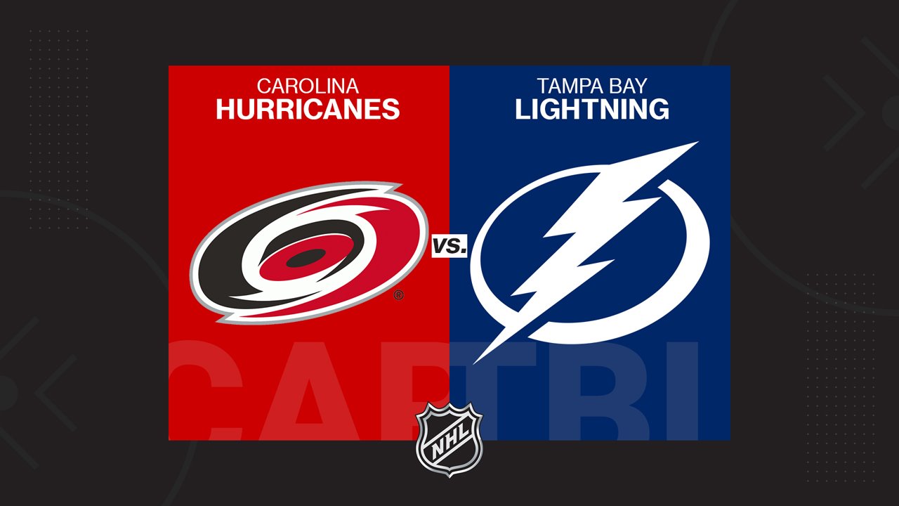 Carolina Hurricanes vs Tampa Bay Lightning poster Carolina Hurricanes vs Tampa Bay Lightning poster