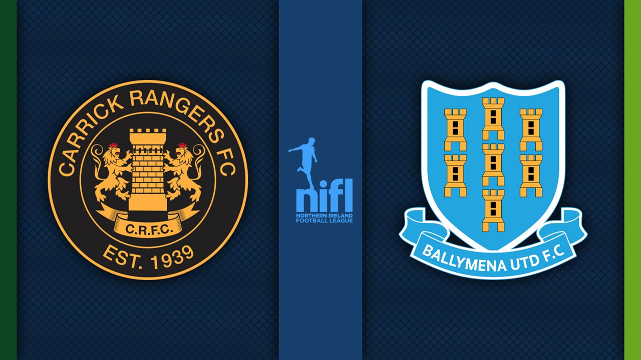 Carrick Rangers vs Ballymena United poster Carrick Rangers vs Ballymena United poster