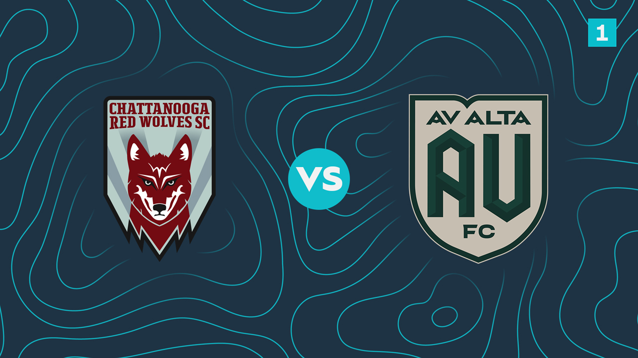 Chattanooga Red Wolves vs AV Alta FC poster Chattanooga Red Wolves vs AV Alta FC poster