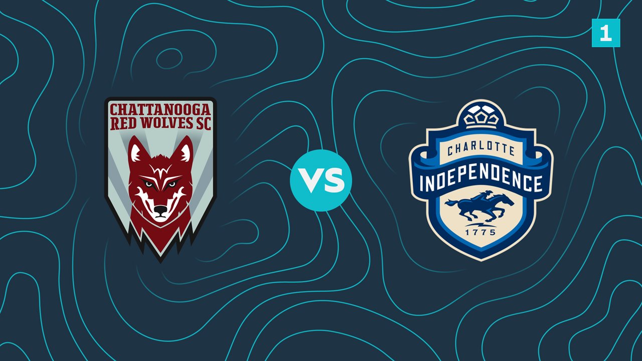 Chattanooga Red Wolves vs Charlotte Independence poster Chattanooga Red Wolves vs Charlotte Independence poster
