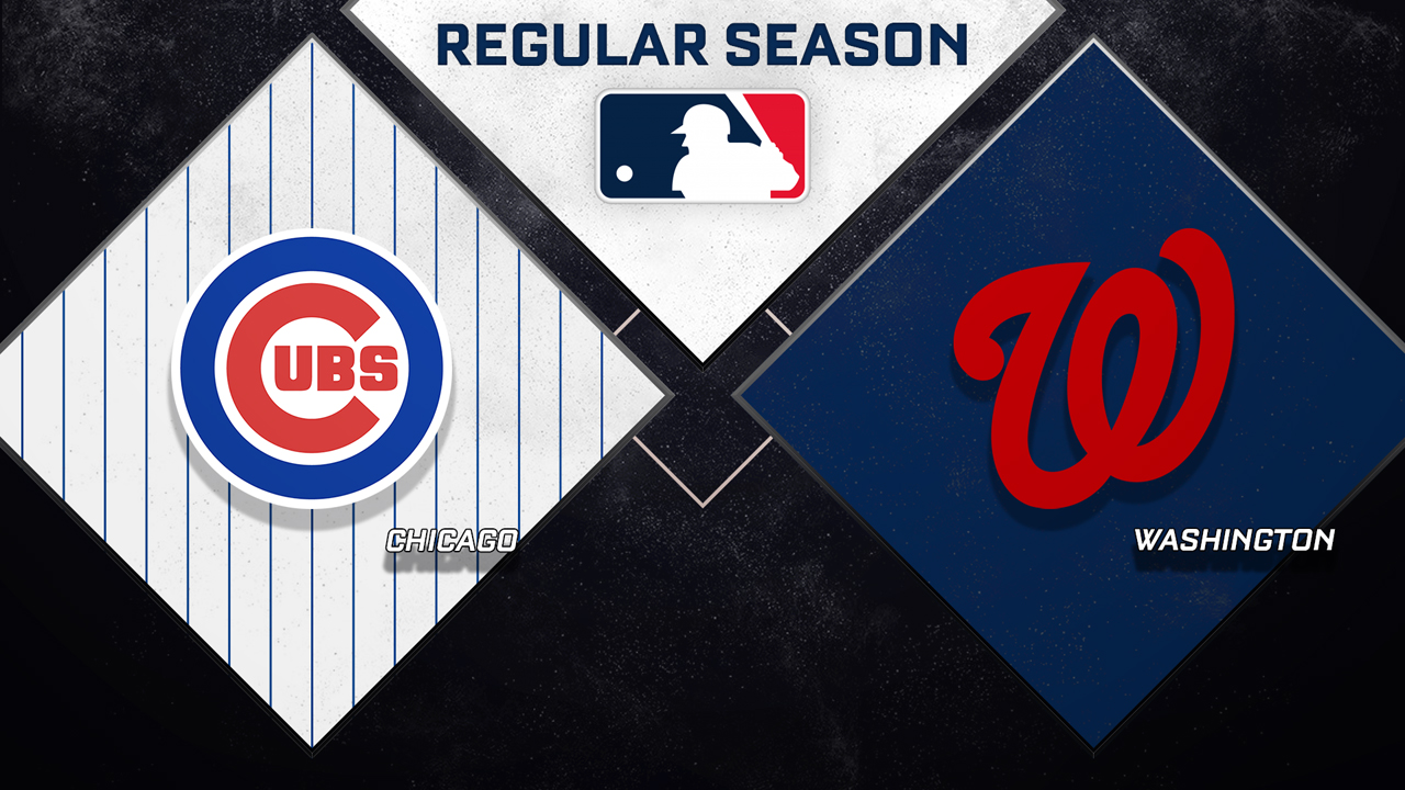 Chicago Cubs vs Washington Nationals poster Chicago Cubs vs Washington Nationals poster