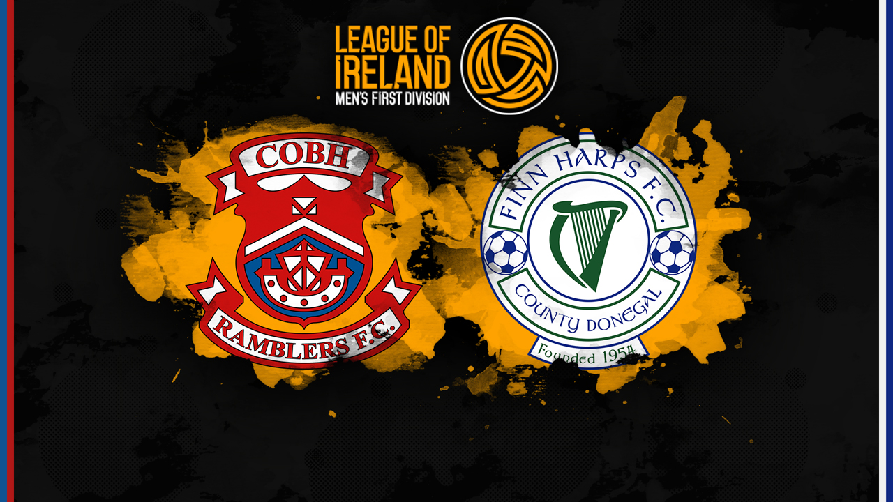 Cobh Ramblers vs Finn Harps poster Cobh Ramblers vs Finn Harps poster