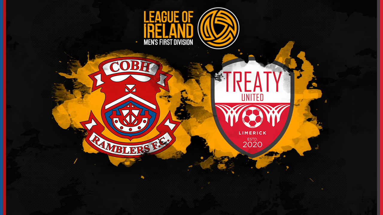 Cobh Ramblers vs Treaty United poster Cobh Ramblers vs Treaty United poster