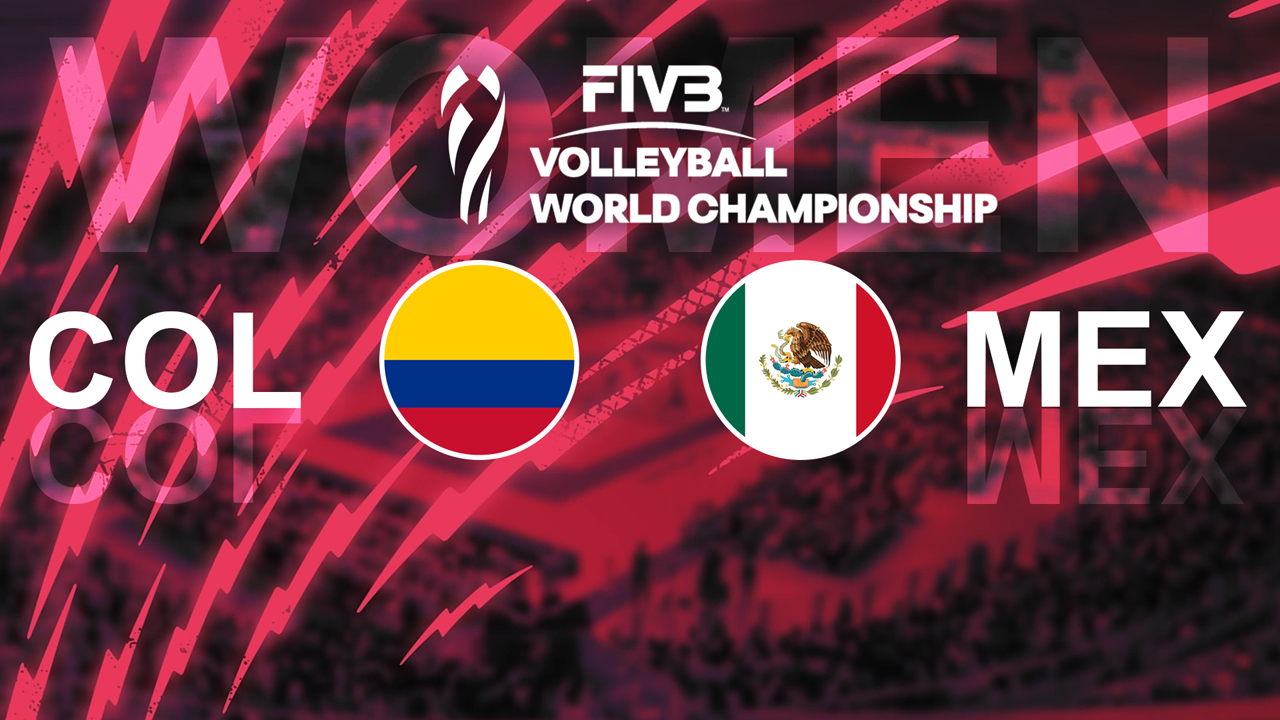 Colombia Volleyball Women vs Mexico Volleyball Women poster Colombia Volleyball Women vs Mexico Volleyball Women poster