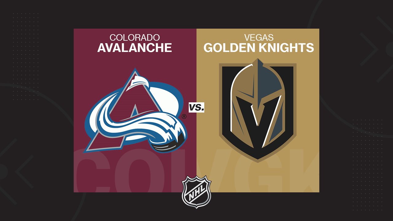 Colorado Avalanche vs Vegas Golden Knights poster Colorado Avalanche vs Vegas Golden Knights poster