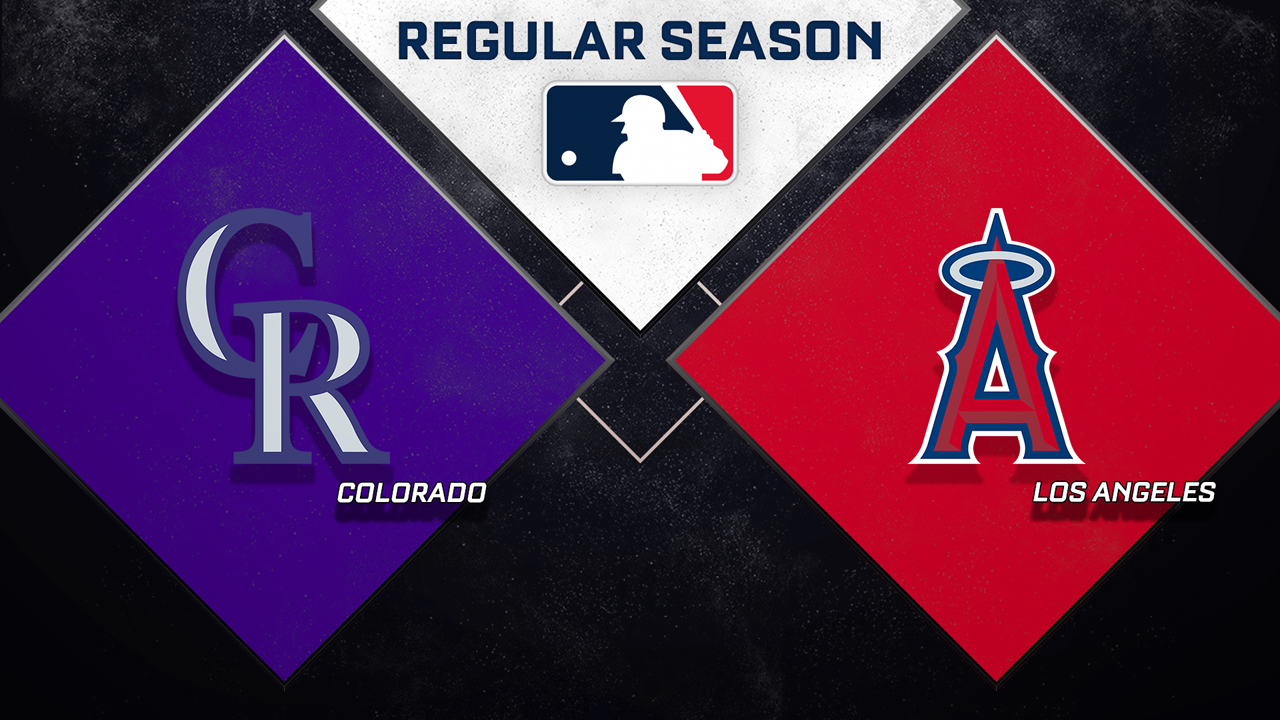 Colorado Rockies vs Los Angeles Angels poster Colorado Rockies vs Los Angeles Angels poster