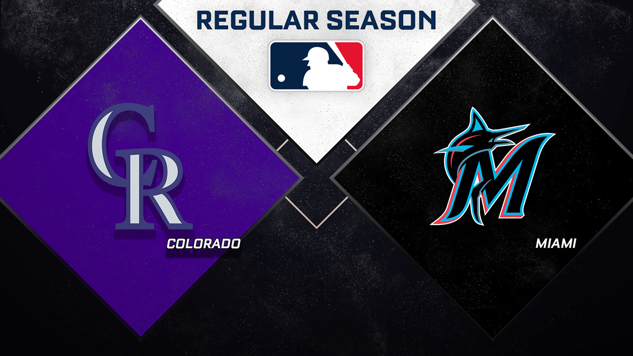 Colorado Rockies vs Miami Marlins poster Colorado Rockies vs Miami Marlins poster