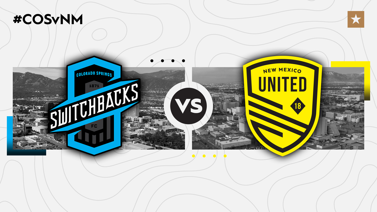 Colorado Springs Switchbacks vs New Mexico United poster Colorado Springs Switchbacks vs New Mexico United poster