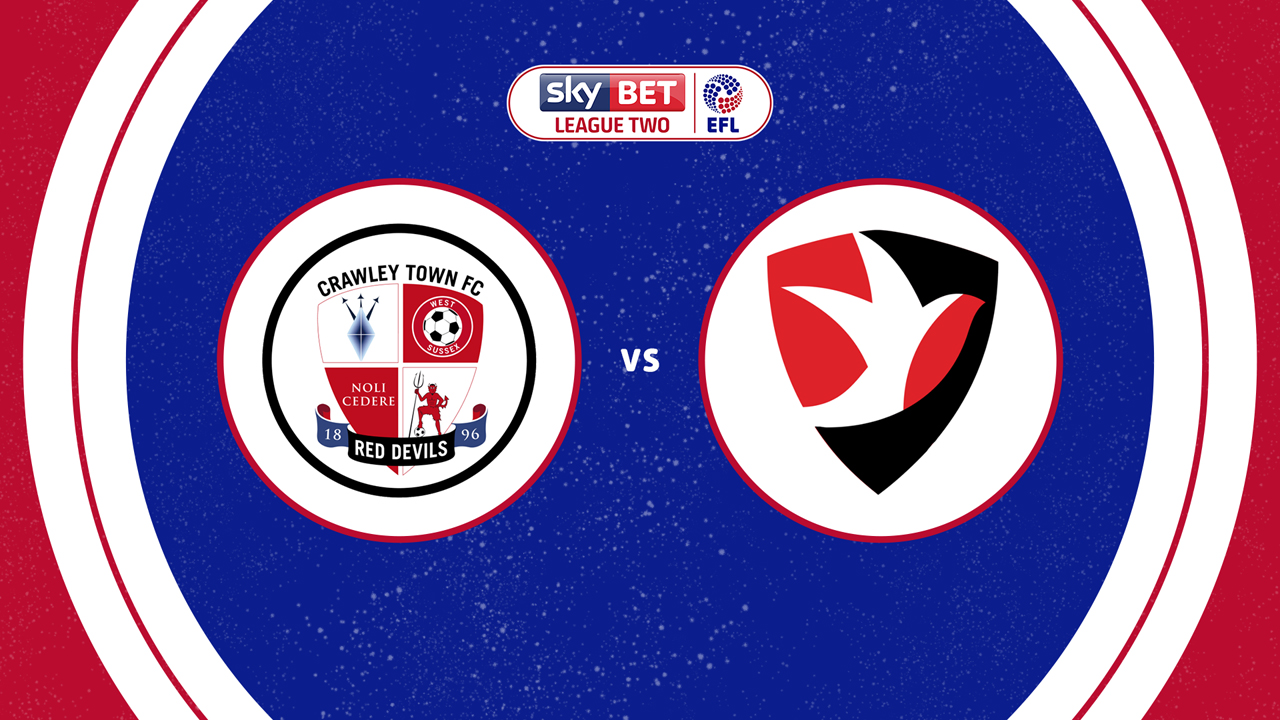 Crawley Town vs Cheltenham Town poster Crawley Town vs Cheltenham Town poster