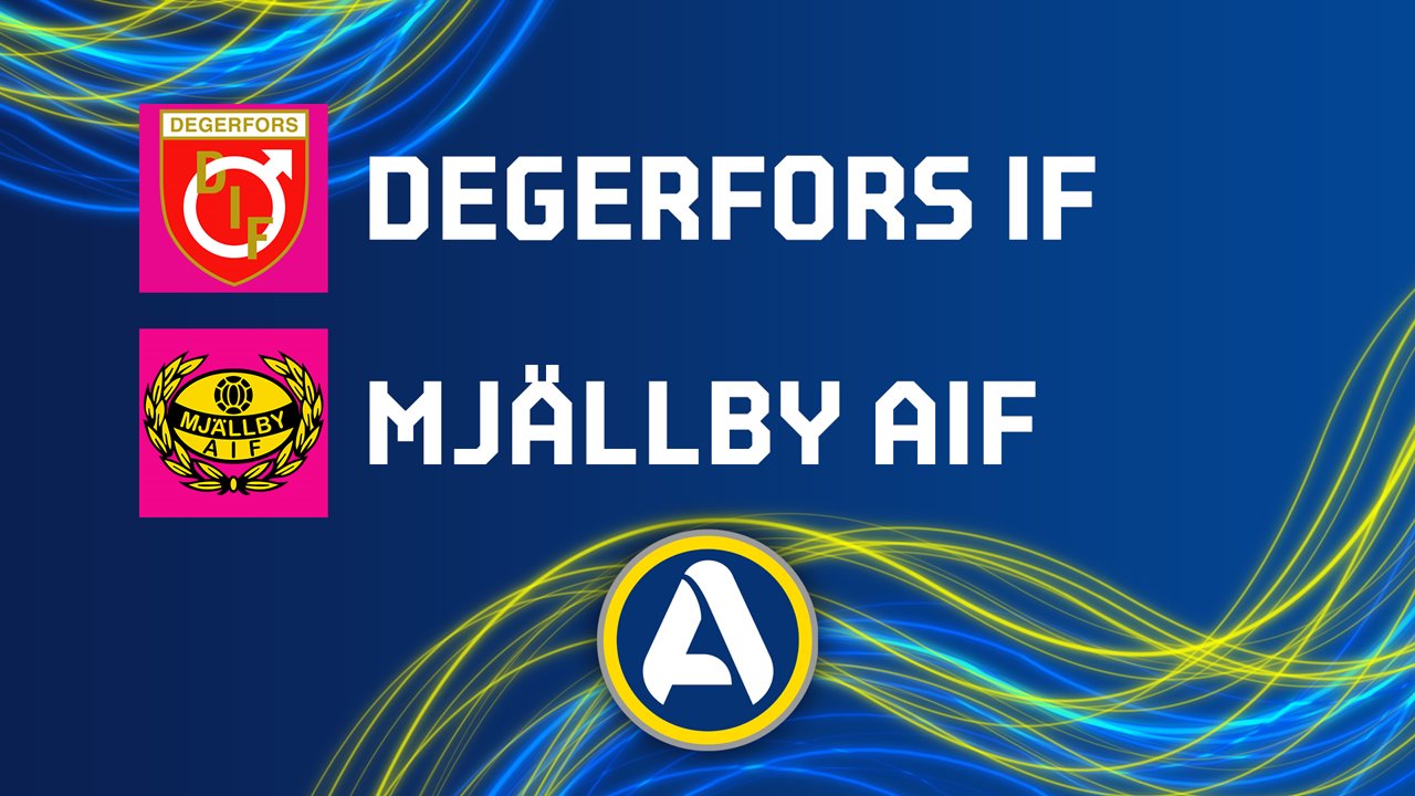 Degerfors vs Mjallby poster Degerfors vs Mjallby poster