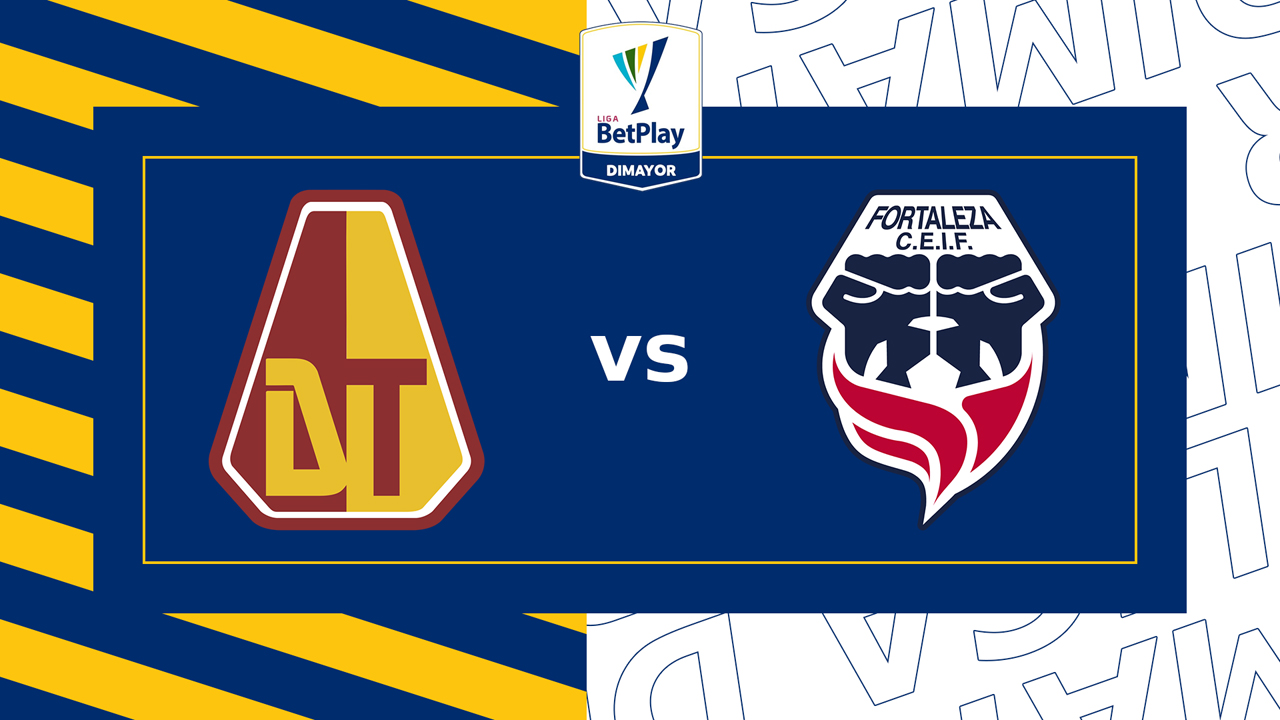 Deportes Tolima vs Fortaleza CEIF poster Deportes Tolima vs Fortaleza CEIF poster