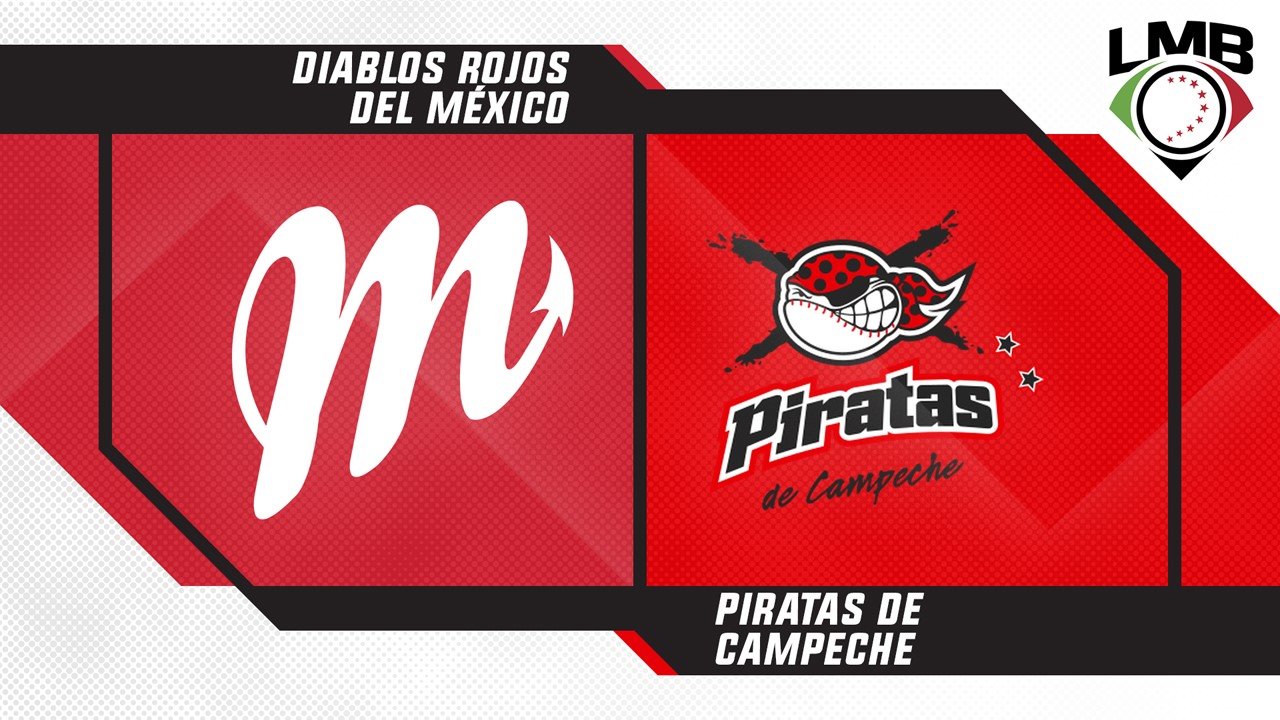 Diablos Rojos del México vs Piratas de Campeche poster Diablos Rojos del México vs Piratas de Campeche poster