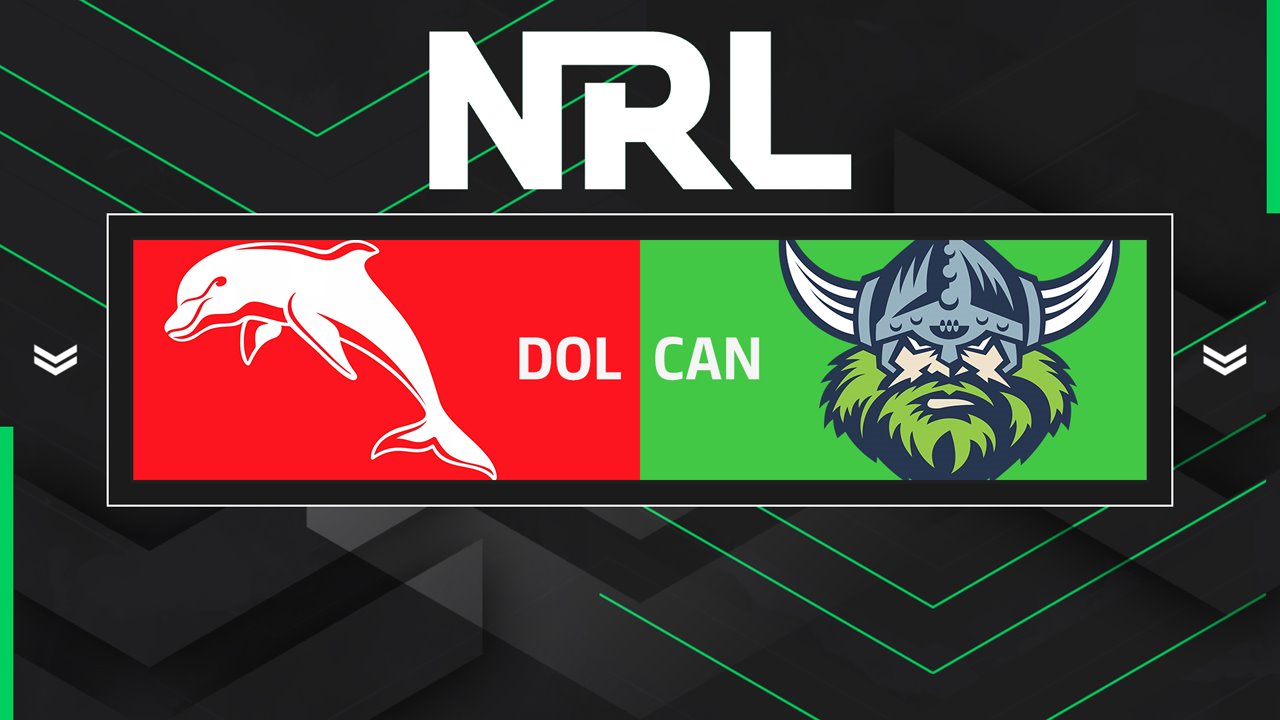 Dolphins vs Canberra Raiders poster Dolphins vs Canberra Raiders poster