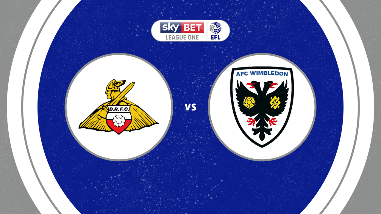 Doncaster Rovers vs AFC Wimbledon poster Doncaster Rovers vs AFC Wimbledon poster