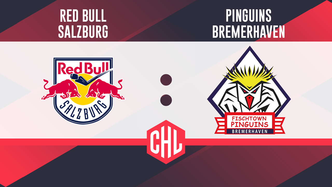 EC Red Bull Salzburg vs Fischtown Pinguins poster EC Red Bull Salzburg vs Fischtown Pinguins poster