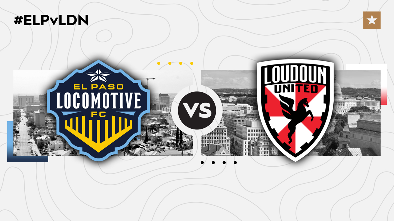El Paso Locomotive vs Loudoun United poster El Paso Locomotive vs Loudoun United poster