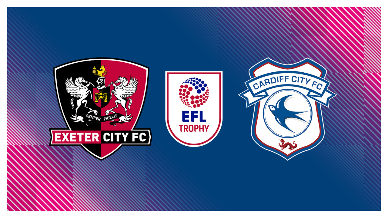Exeter City vs Cardiff City poster Exeter City vs Cardiff City poster