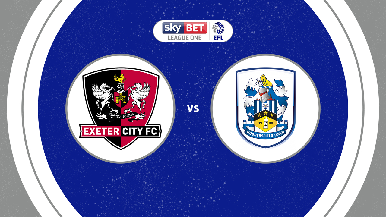 Exeter City vs Huddersfield Town poster Exeter City vs Huddersfield Town poster