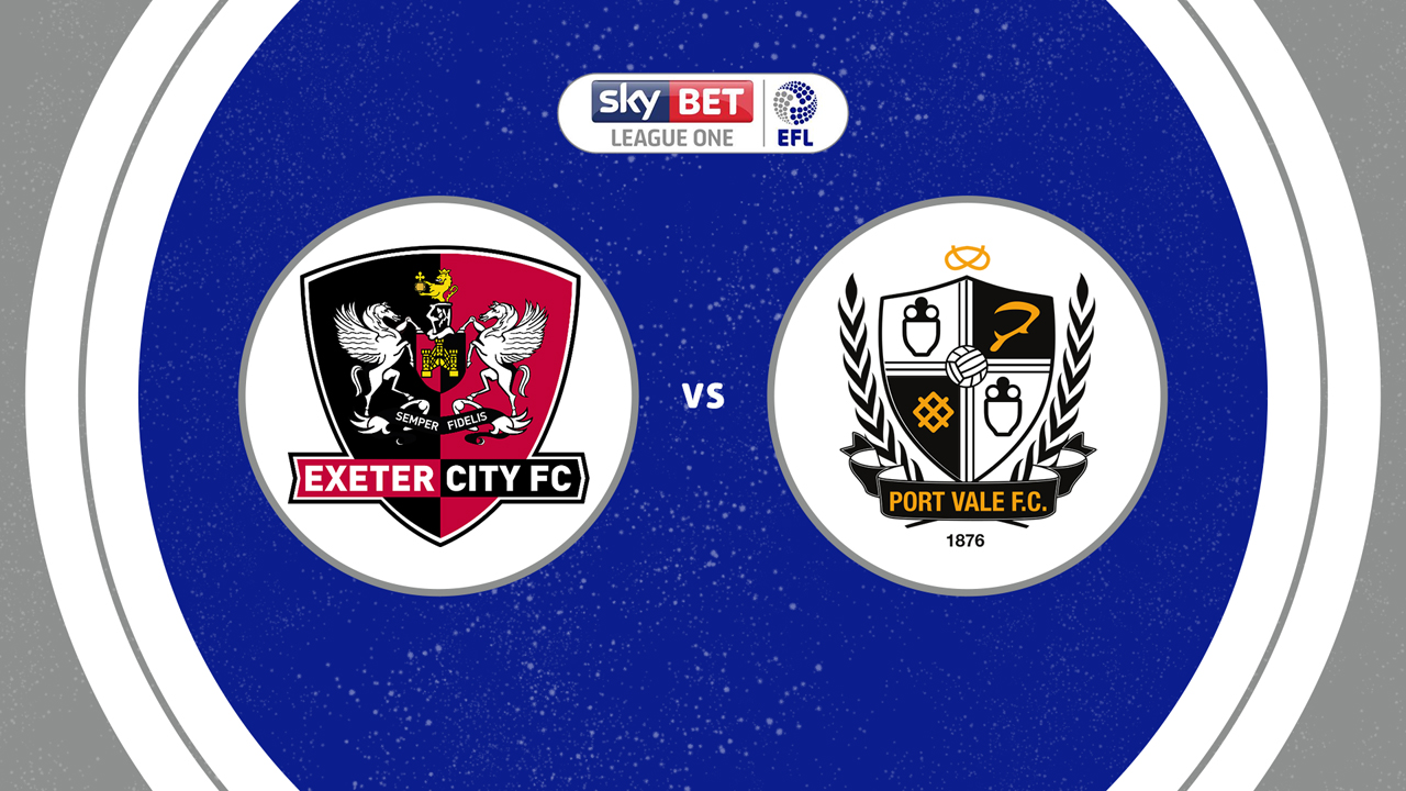 Exeter City vs Port Vale poster Exeter City vs Port Vale poster