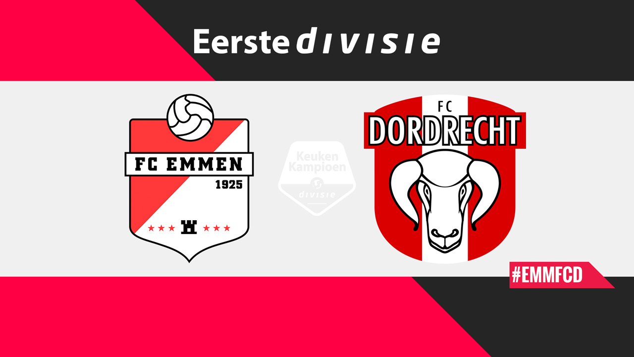 FC Emmen vs FC Dordrecht poster FC Emmen vs FC Dordrecht poster