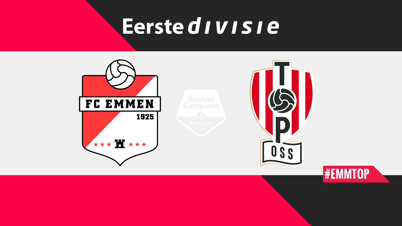 FC Emmen vs TOP Oss poster FC Emmen vs TOP Oss poster