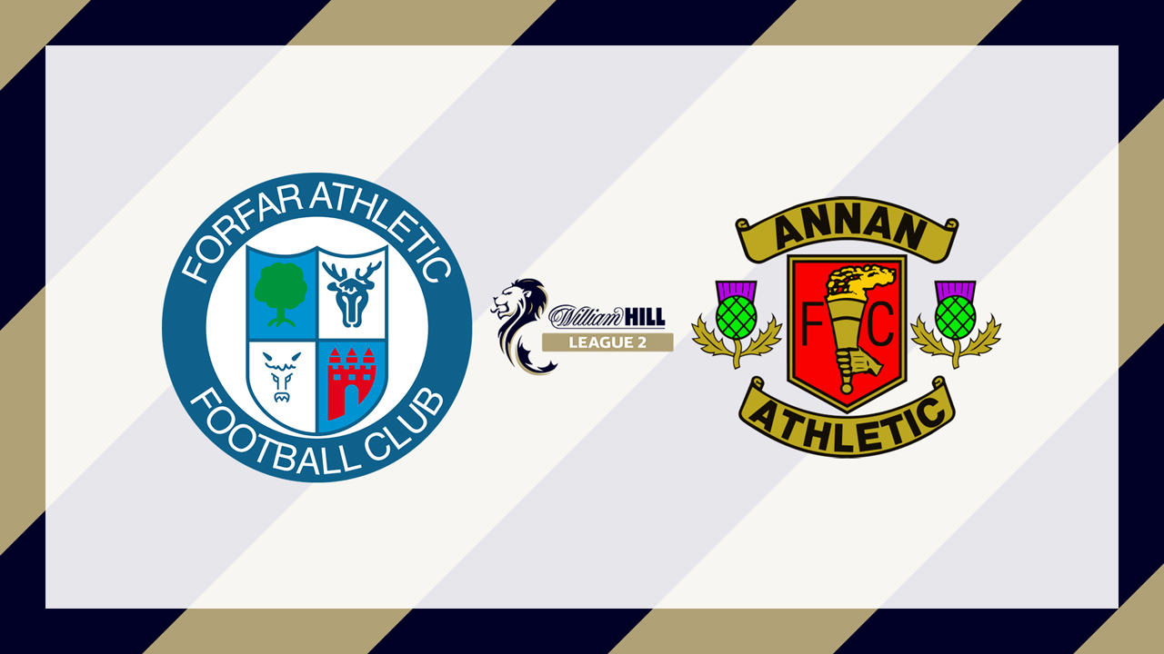 Forfar Athletic vs Annan Athletic poster Forfar Athletic vs Annan Athletic poster